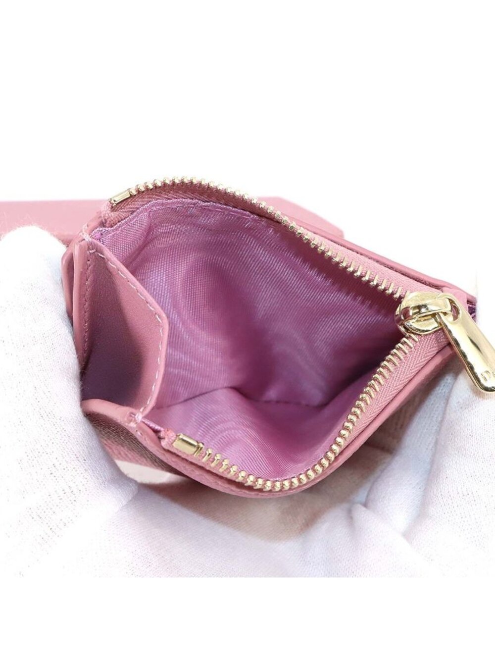 Dior 30 Montaigne Compact Wallet Trifold Leather Pink - Picture 7 of 10